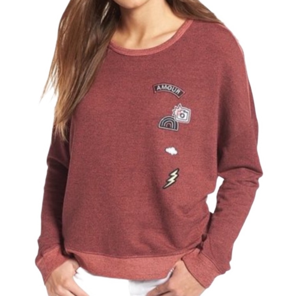 Sundry Novelty Patches Sweatshirt